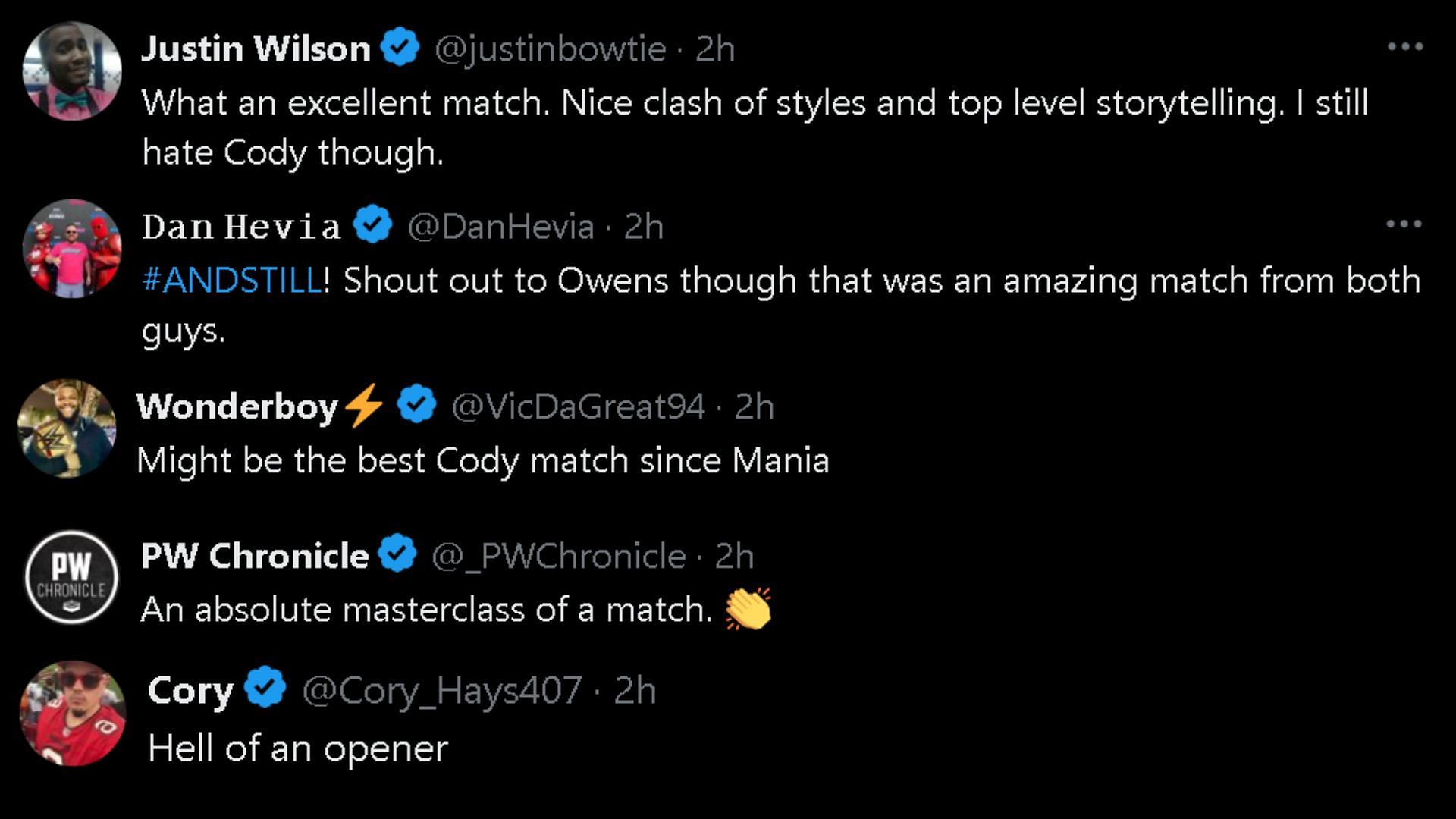Replies on WWE's X post.